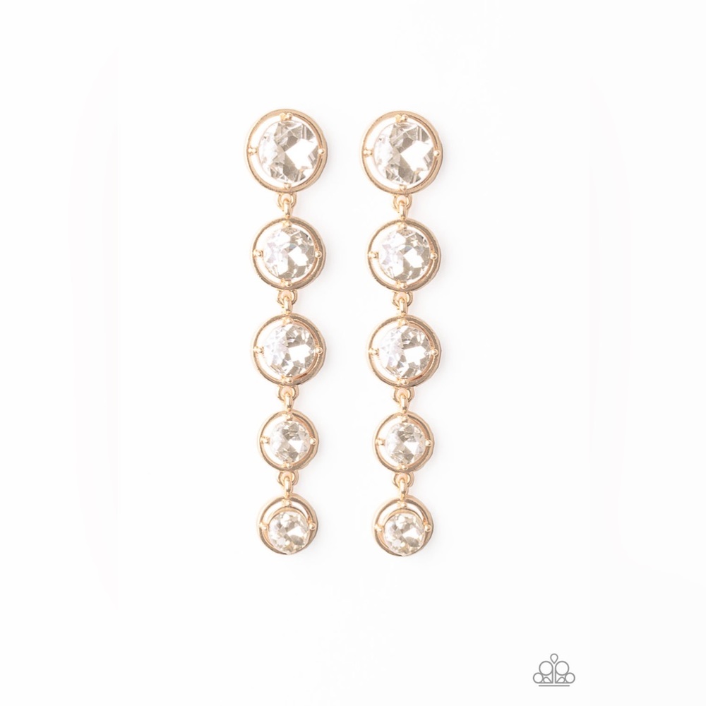 Gold bling earrings